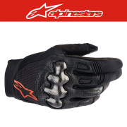 알파인스타 MEGAWATT GLOVES - BLACK RED FLUO, 메쉬 글러브, 숏장갑, 여름 장갑, 바이크장갑, 오토바이장갑, 오프로드 장갑, 엔듀로장갑
