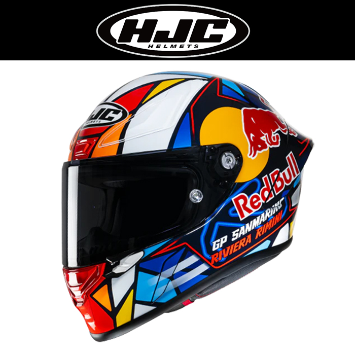 홍진 알파1 레드불 미사노GP 풀페이스 헬멧 HJC RPHA 1 REDBULL MISANO GP 카본헬멧 레이싱