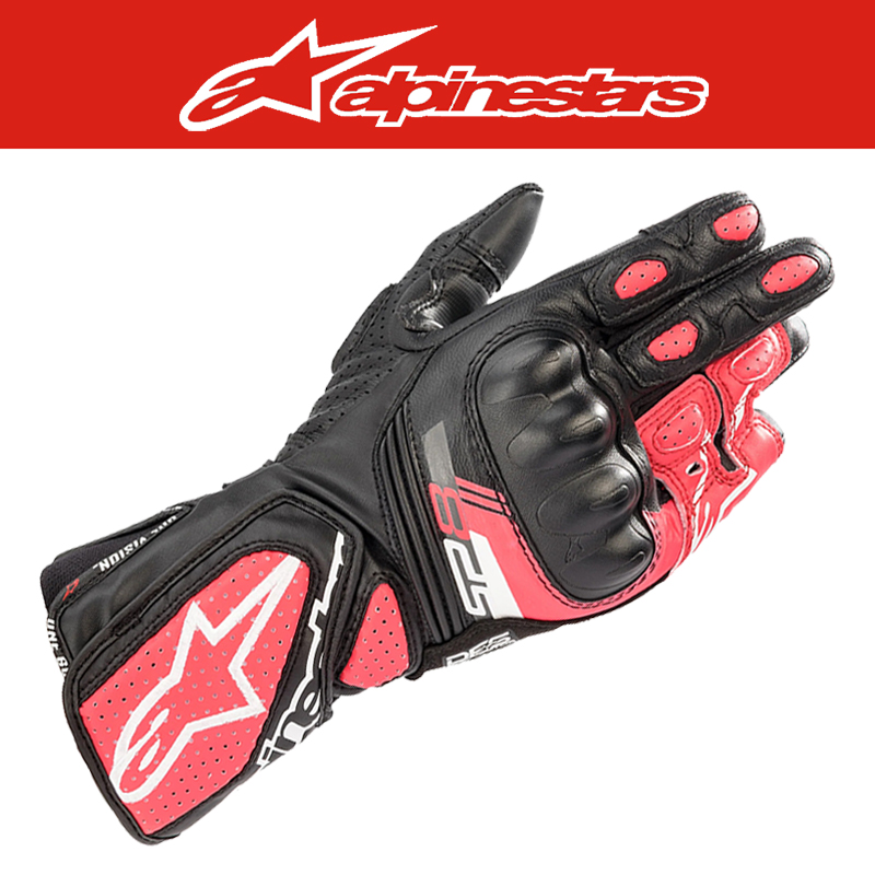 알파인스타 STELLA SP-8 V3 GLOVES - BLACK WHITE DIVA PINK