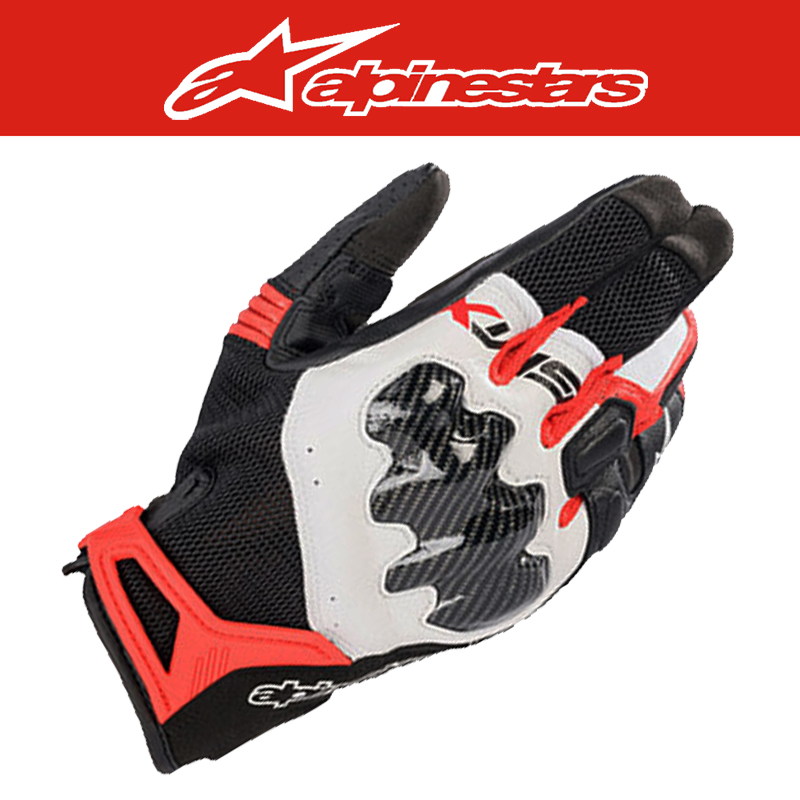알파인스타 SMX-R GLOVES *ASIA FIT - BLK WHT BRT RED