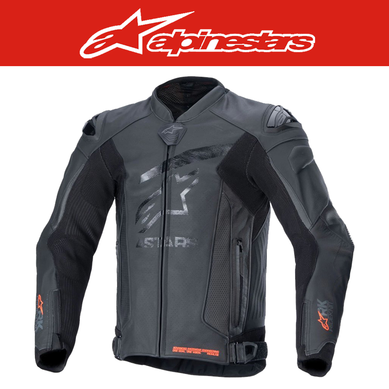 알파인스타 GP PLUS R V4 RIDEKNIT LEATHER JACKET - BLACK BLACK