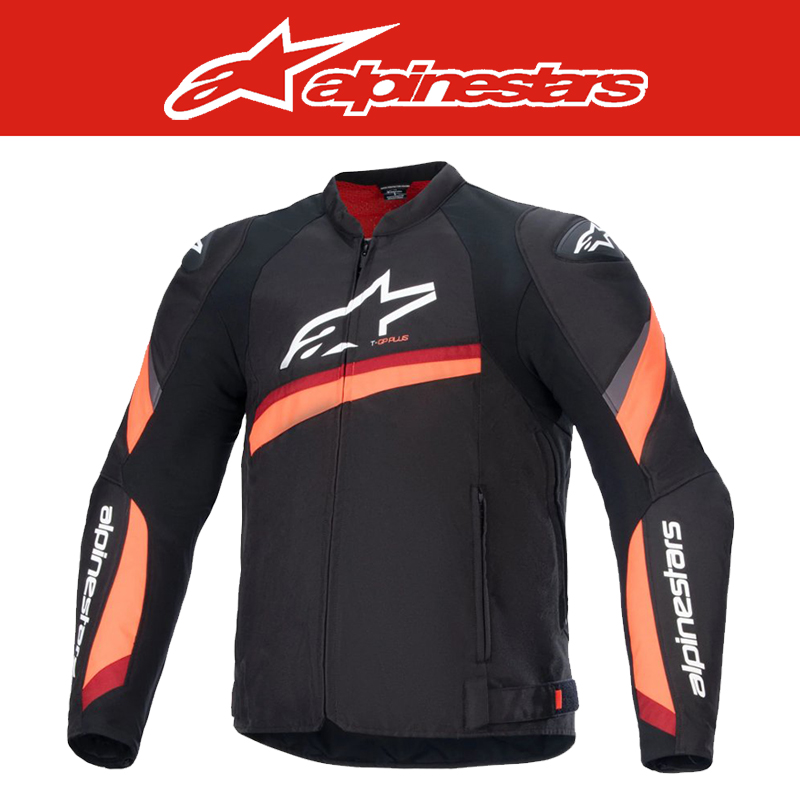 알파인스타 T-GP PLUS R V4 JACKET - BLACK RED FLUO