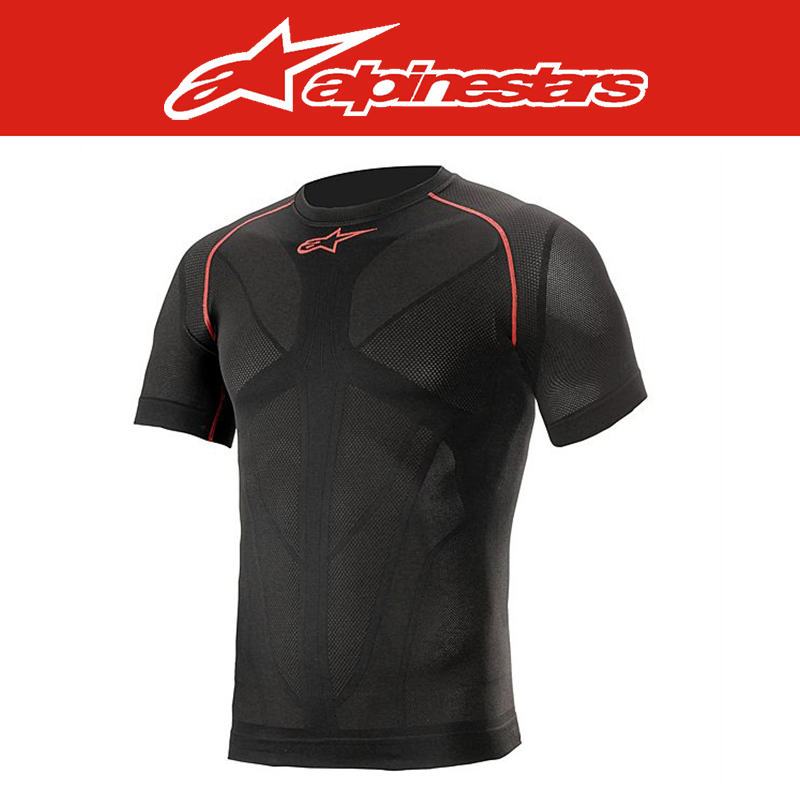 알파인스타 RIDE TECH V2 TOP SHORT SLEEVE SUMMER - BLACK RED