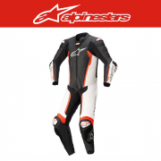 알파인스타 MISSILE V2 LEATHER SUIT 1 PC - BLACK WHITE RED FLUO 바이크슈트, 레이싱슈트