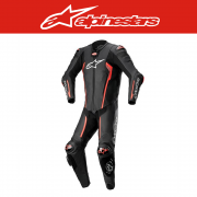 알파인스타 MISSILE V2 LEATHER SUIT 1 PC - BLACK RED FLUO 바이크슈트, 레이싱슈트