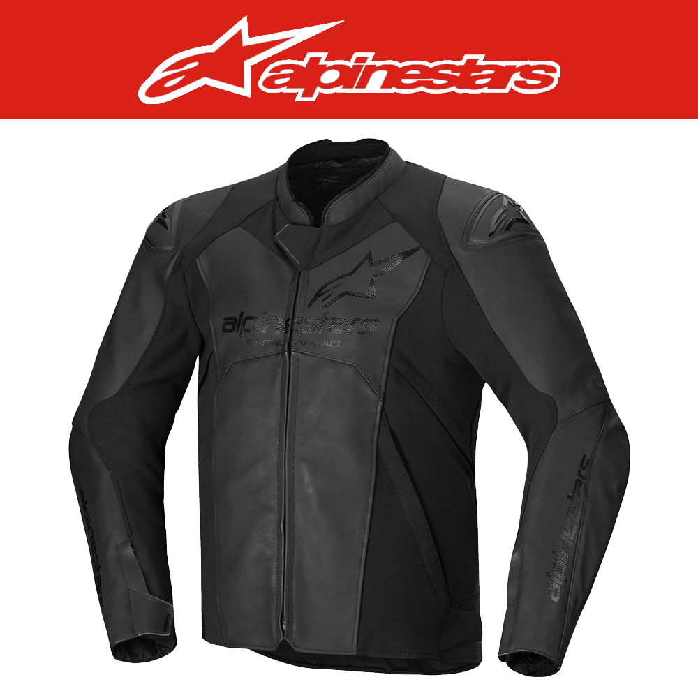 알파인스타즈 FASTER V3 LEATHER JACKET - BLACK BLACK 오토바이 자켓, 바이크 자켓, 가죽 자켓, 레이싱 자켓, 자켓