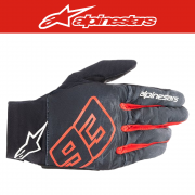 알파인스타 ARAGON GLOVES - BLACK TAR GRAY BRIGHT RED