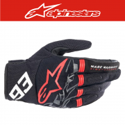 알파인스타 MM93 LOSAIL V2 GLOVES - BLACK BRIGHT RED DARK GRAY, 메쉬 글러브, 숏장갑, 여름 장갑, 바이크장갑, 오토바이장갑, 오프로드 장갑, 엔듀로장갑