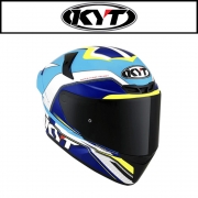 KYT TT-COURSE 그랑프리 화이트블루, 풀페이스 헬멧, 레이스,스포츠