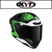 KYT TT-COURSE 오버테크 블랙그린, 풀페이스 헬멧, 레이스,스포츠