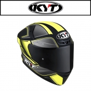 KYT TT-COURSE 투어리스트 매트 옐로우 플루오, 풀페이스 헬멧, 레이스,스포츠