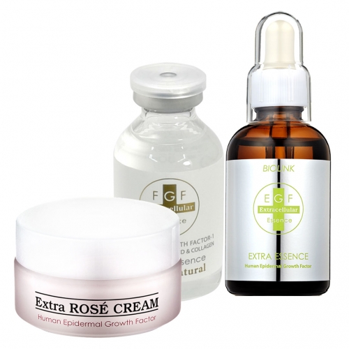[집중회복SET]FGF 얼티메잇 블랙라벨 에센스+MD엑스트라 에센스+EGF 로즈크림 3종세트