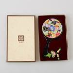한국전통문양 자개 손잡이 거울 외국인선물 기념품