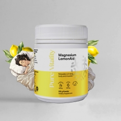 퓨어바이탈리티 마그네슘 (잠들기전,수면도움, 레몬맛, 온가족 활력) 192g 파우더 (40일분)