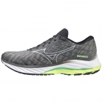 미즈노 웨이브 라이더 26 WAVE RIDER 26_J1GC220304 (GRAY/SILVER/NEO LIME)