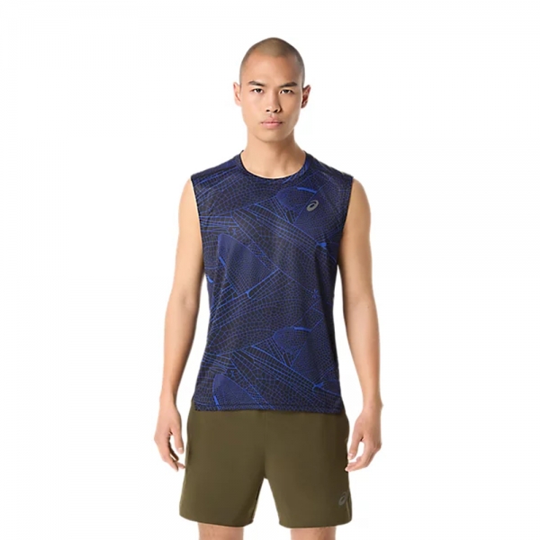 아식스 남성 GRAPHIC SLEEVELESS TOP (2011D393 400)