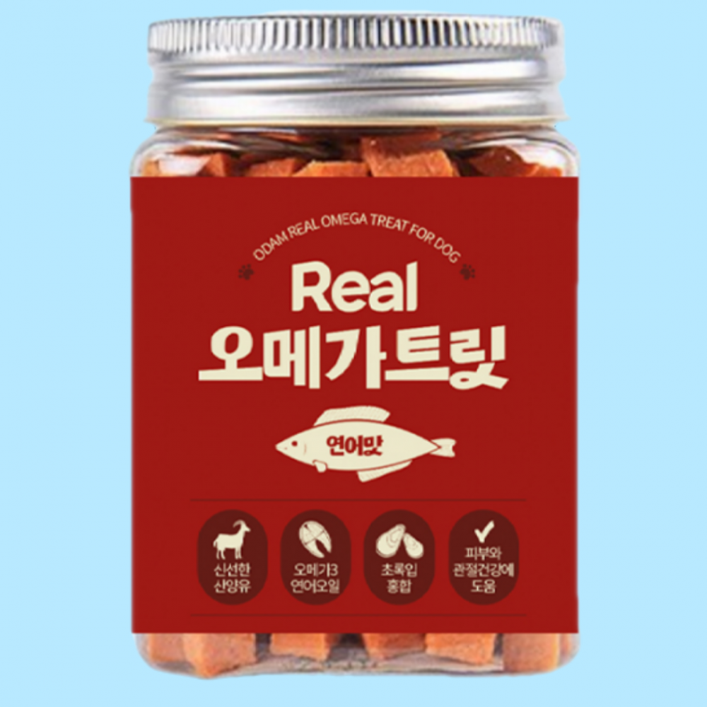 오담 리얼 오메가+산양유 트릿 연어 180g