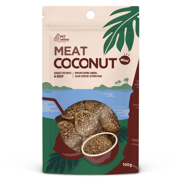 펫레터 미트코코넛 소고기 100g