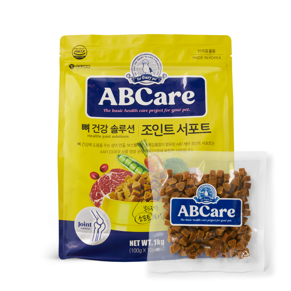 ABC케어 소프트사료 뼈건강솔루션 조인트서포트 1kg