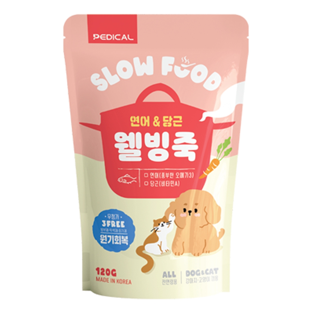 페디칼 웰빙죽 연어&당근 120g