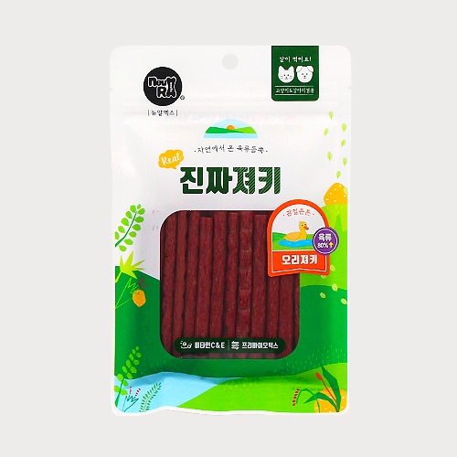 뉴알엑스 육류80% 고단백 간식 진짜져키 오리 120g