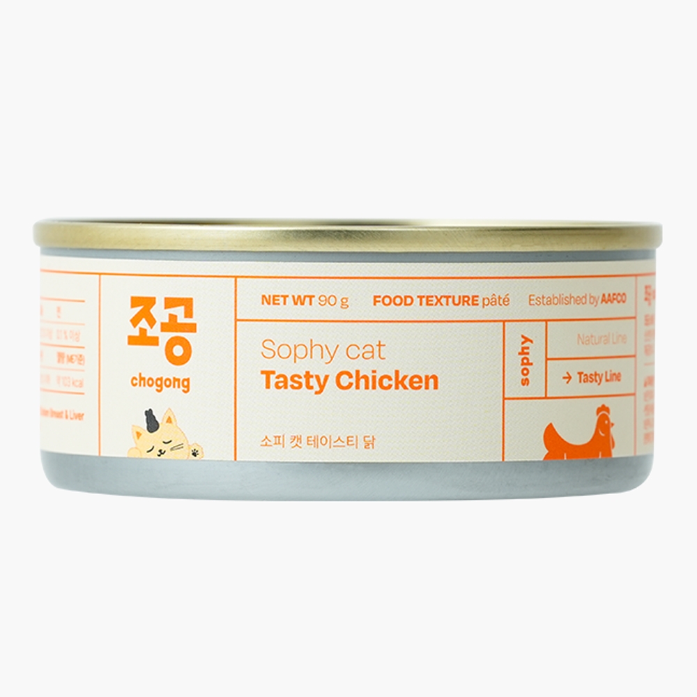 조공 소피 캣 고양이습식사료 테이스티 닭 90g