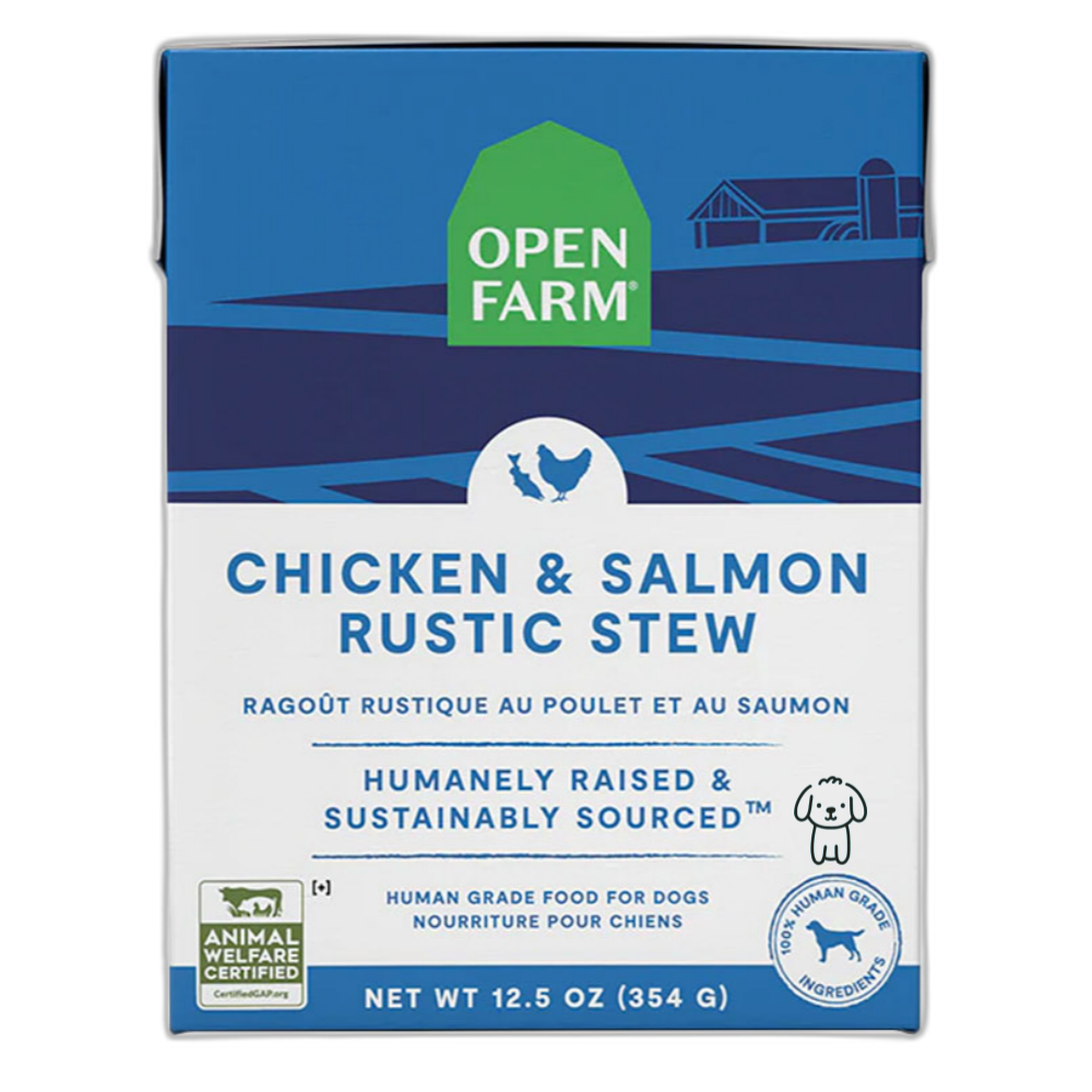 오픈팜 독 스튜 닭고기&연어 354g