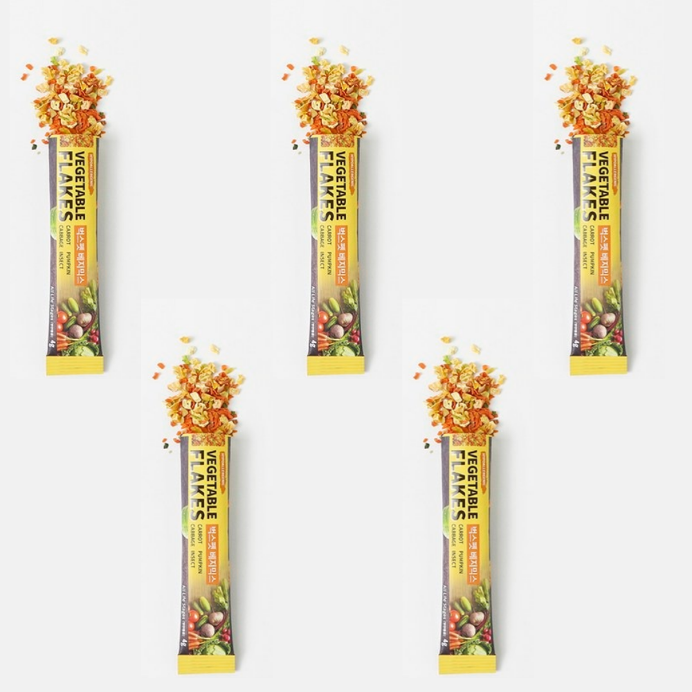 벅스펫 베지믹스 베지스틱 국내산 야채 후레이크 4gX5개