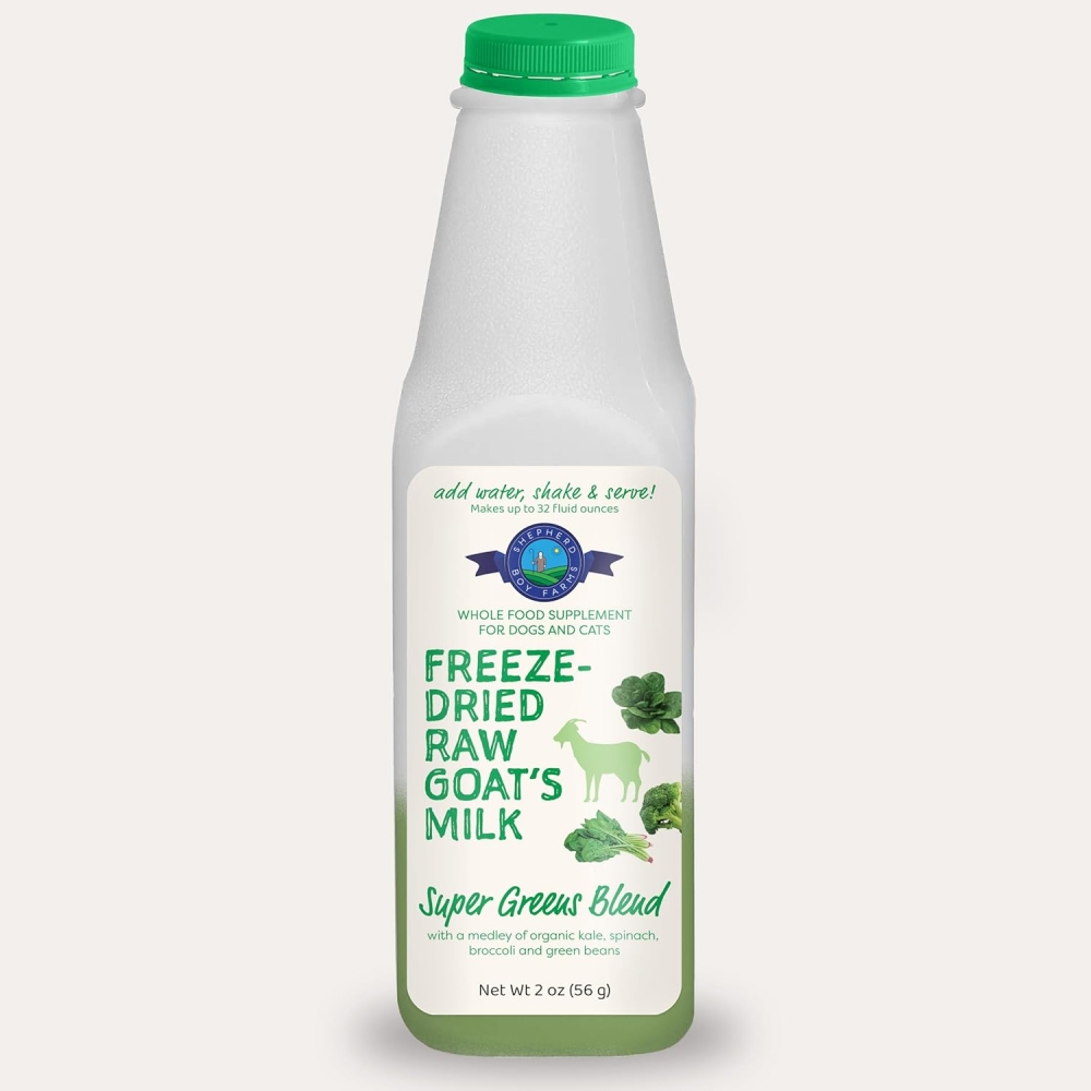 셰퍼드보이팜즈 동결건조 고트밀크 산양유 슈퍼그린스 블랜드 946ml