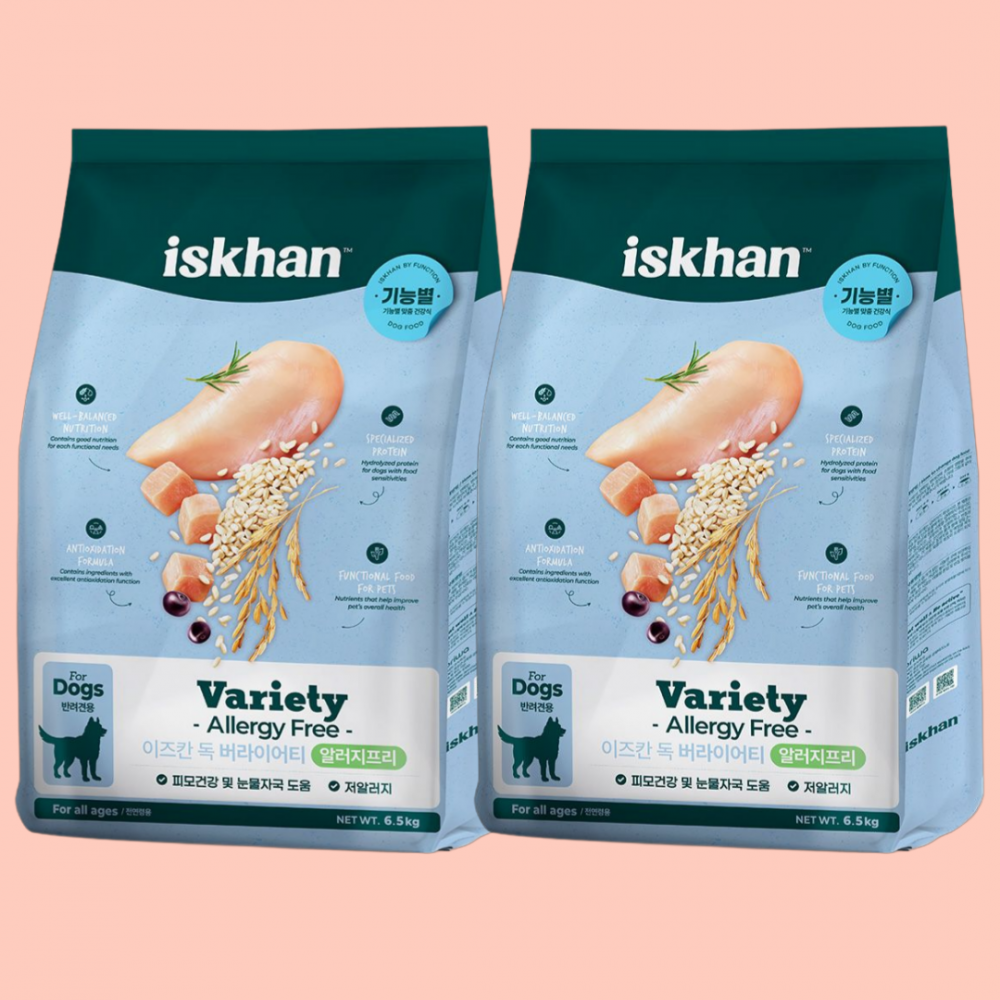이즈칸 독 버라이어티 알러지프리 6.5kgX2개