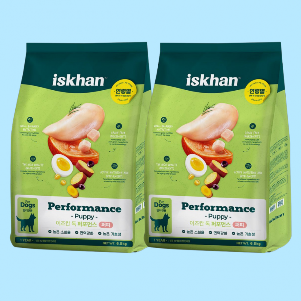 이즈칸 독 퍼포먼스 퍼피 6.5kgX2개