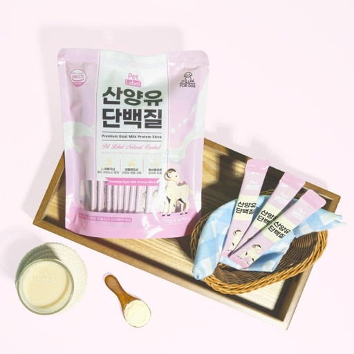 (1+1)펫라벨 산양유 단백질 스틱형 짜먹는 영양보충간식 12gX30P