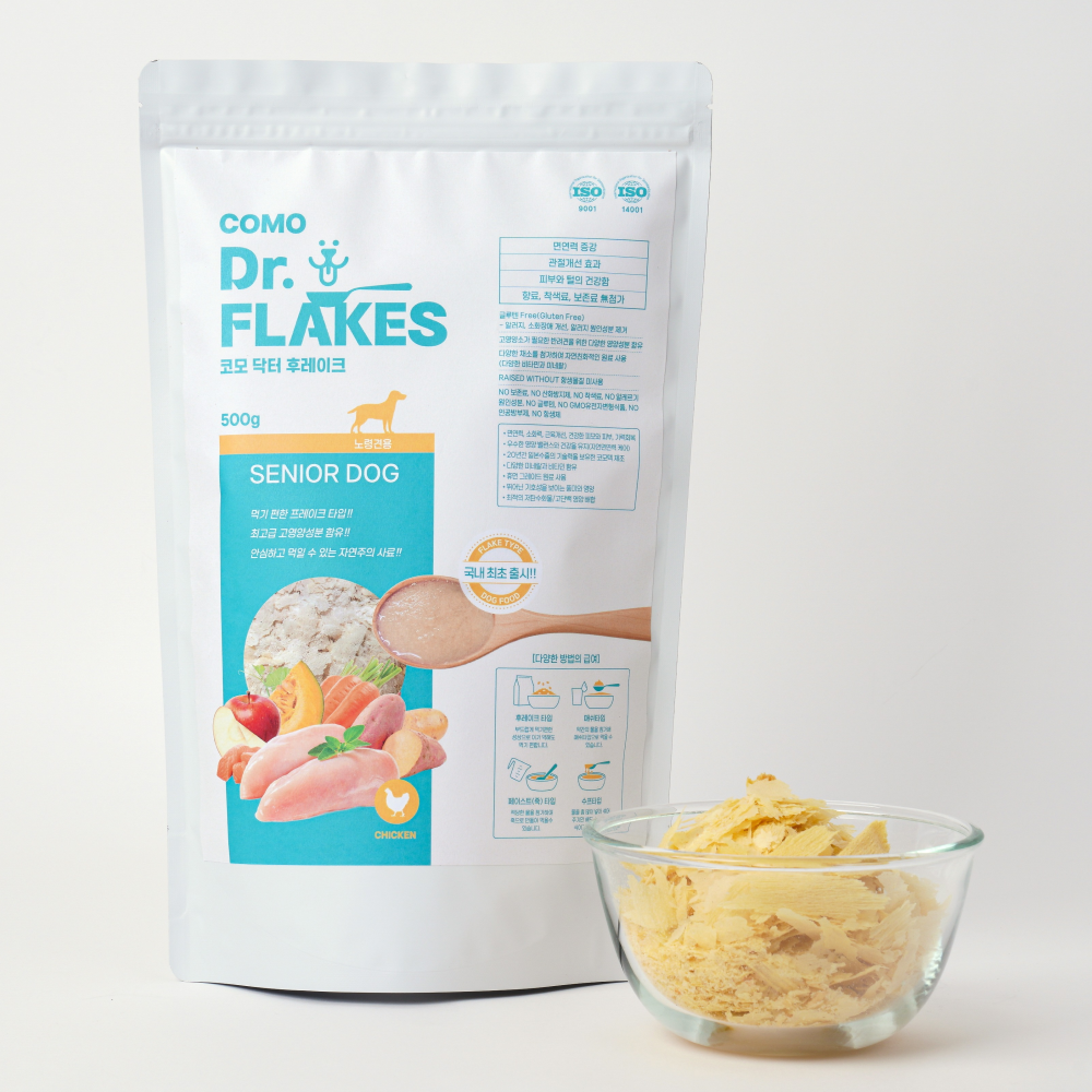 코모 닥터 후레이크 쪄서만든 기능성사료 시니어 500g