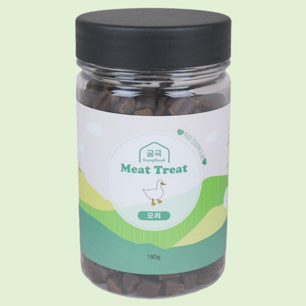 궁극 미트트릿 기능성간식 피부건강 오리 180g