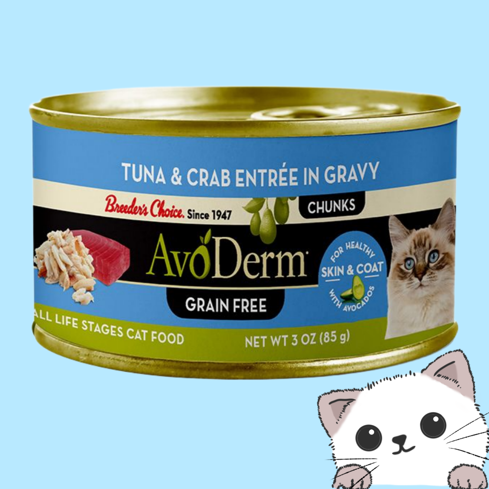 아보덤 캣 내추럴 그레인프리 주식캔 참치+게살 85g