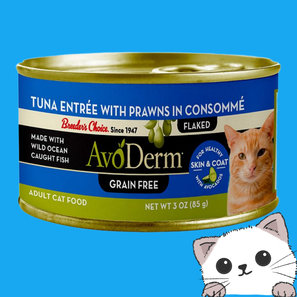 아보덤 캣 내추럴 그레인프리 주식캔 참치+새우 85g