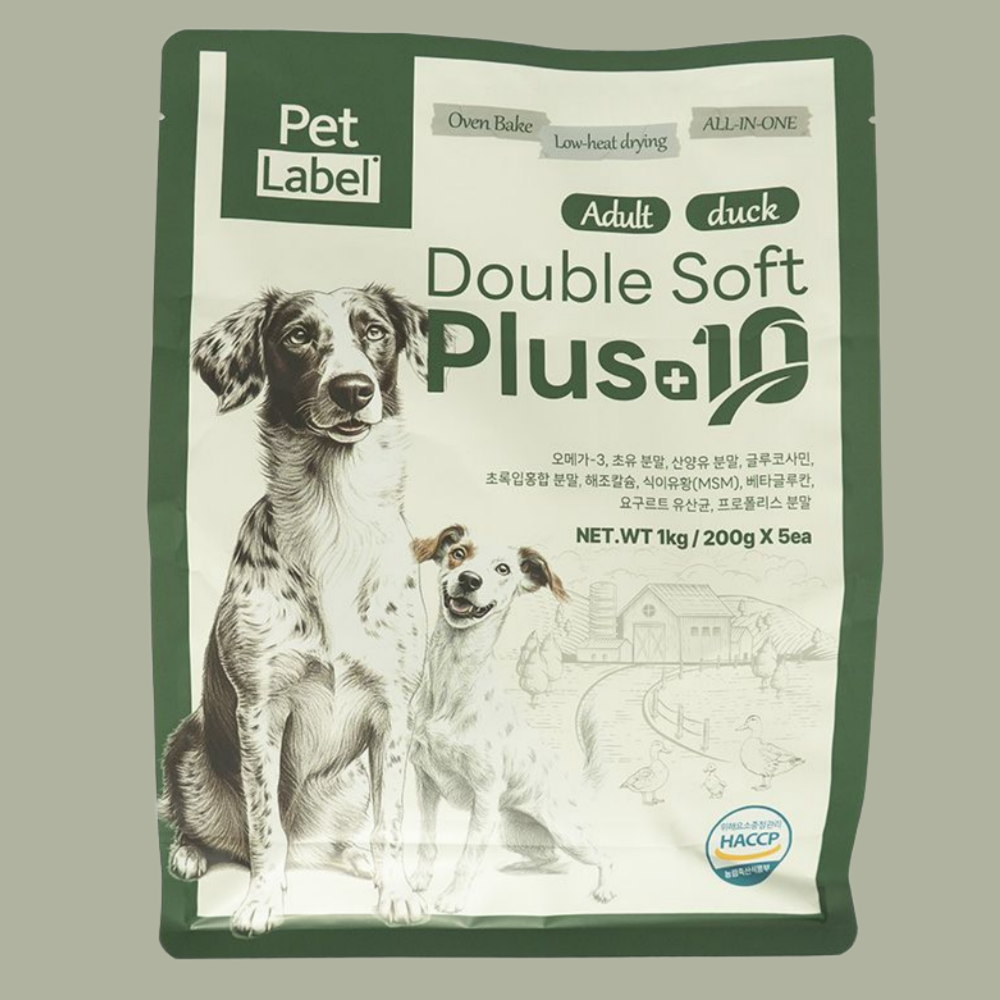 펫라벨 더블소프트 플러스텐 오븐베이크 오리고기 1kg