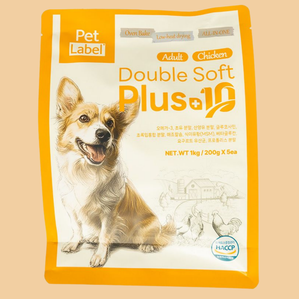 펫라벨 더블소프트 플러스텐 오븐베이크 닭고기 1kg