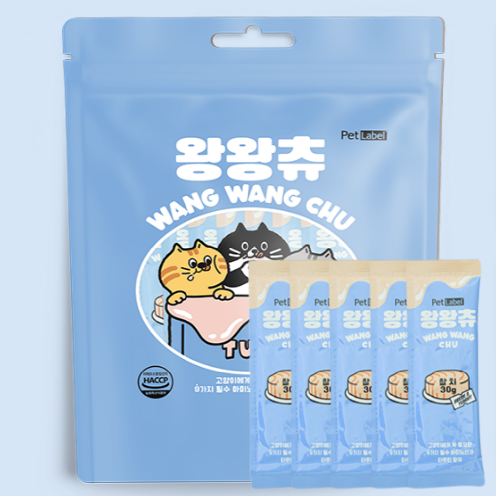 펫라벨 왕왕츄 국내산 대용량츄르 참치 (30gX10개) 300g