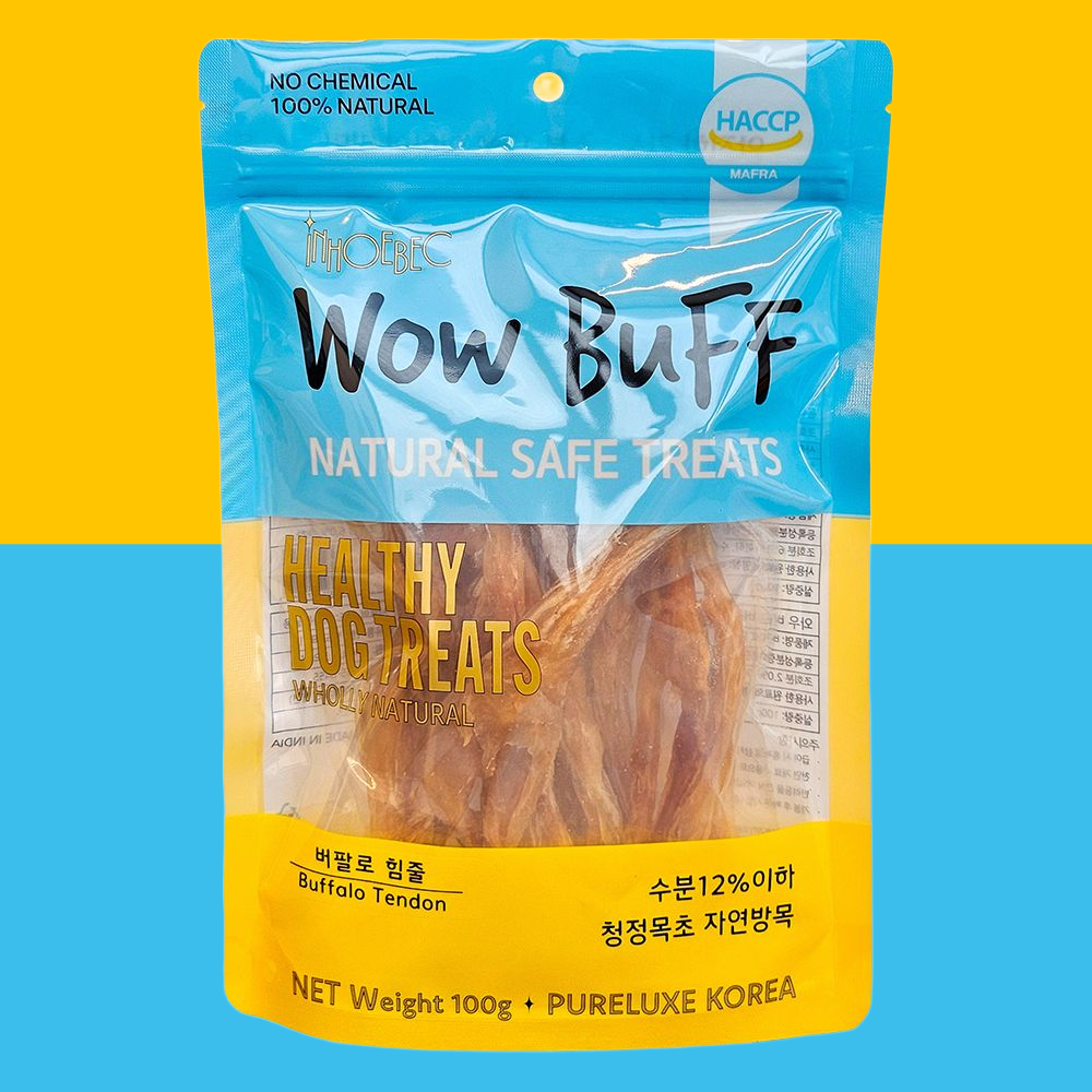 인호벡 냉장생육 저온건조 천연간식 와우버프 버팔로 힘줄 호크 100g