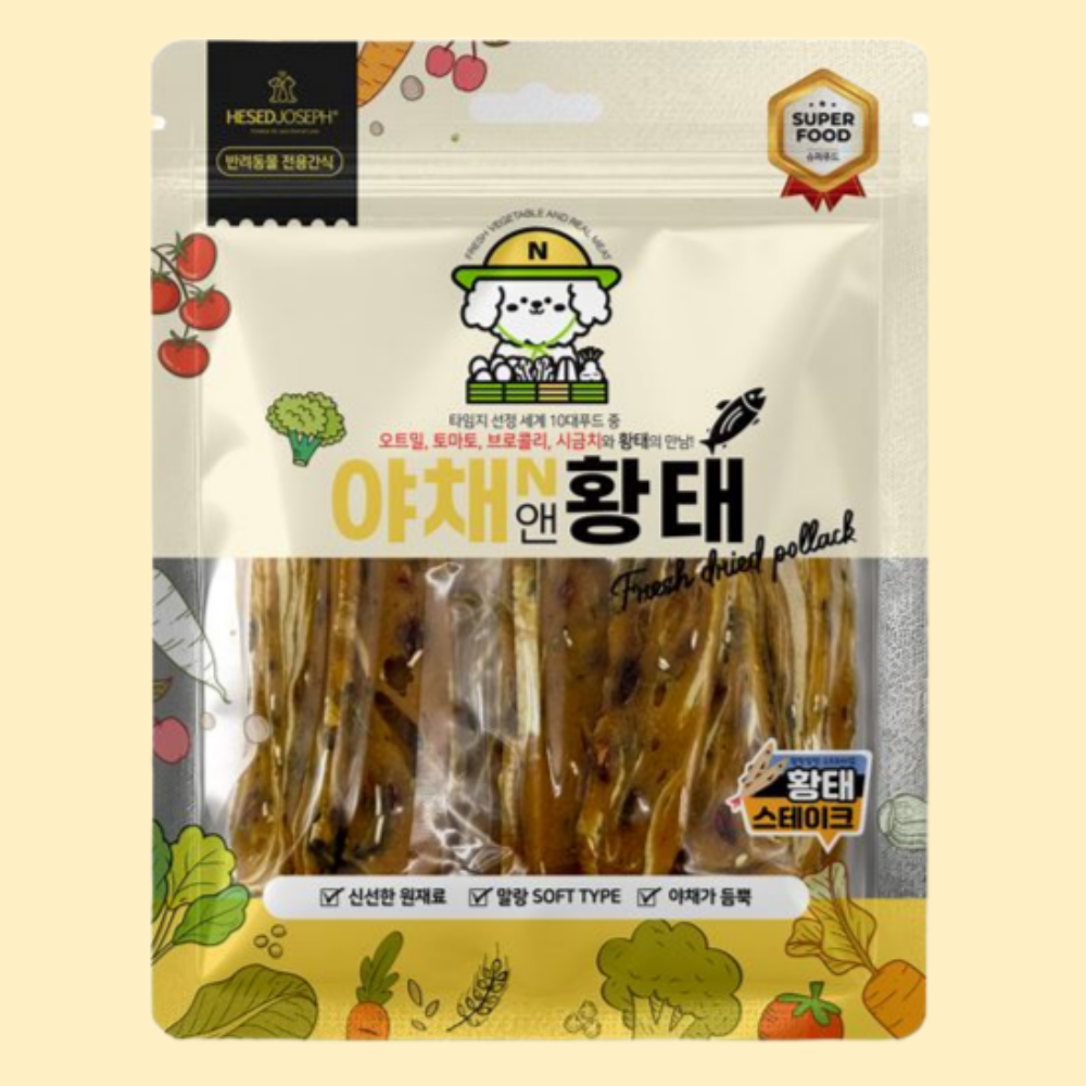 헤세드요셉 슈퍼푸드 야채시리즈 야채+황태 스테이크 160g