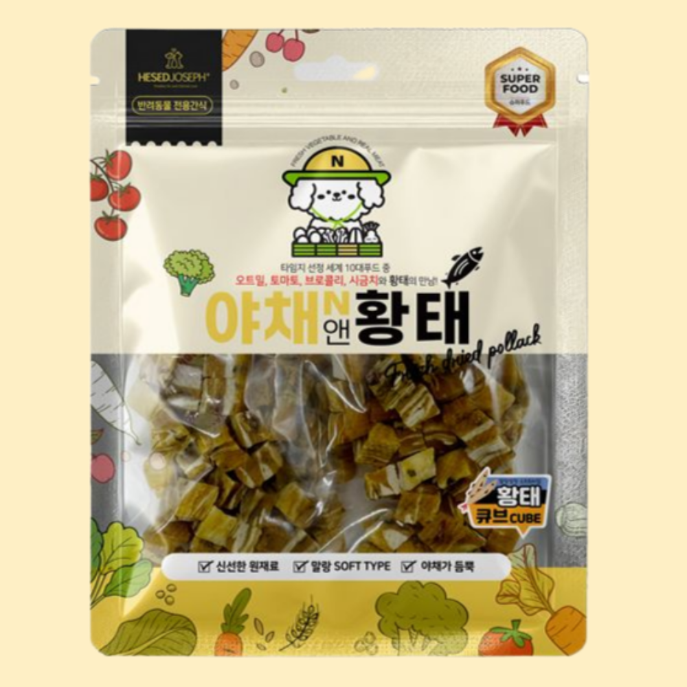헤세드요셉 슈퍼푸드 야채시리즈 야채+황태 큐브 160g