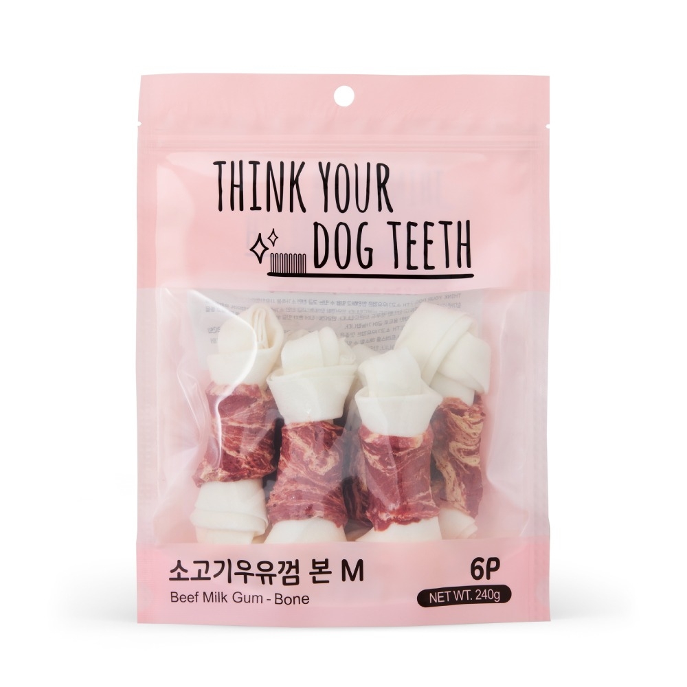 띵크유어독티스 띵크껌 딩고 우유껌 6P 소고기
