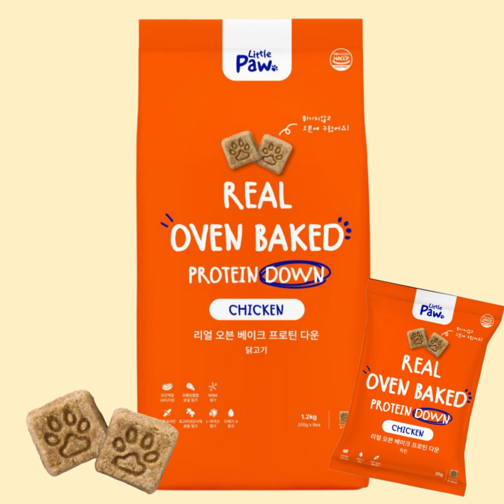 리틀포우 리얼 오븐베이크 프로틴 다운 치킨 1.2kg
