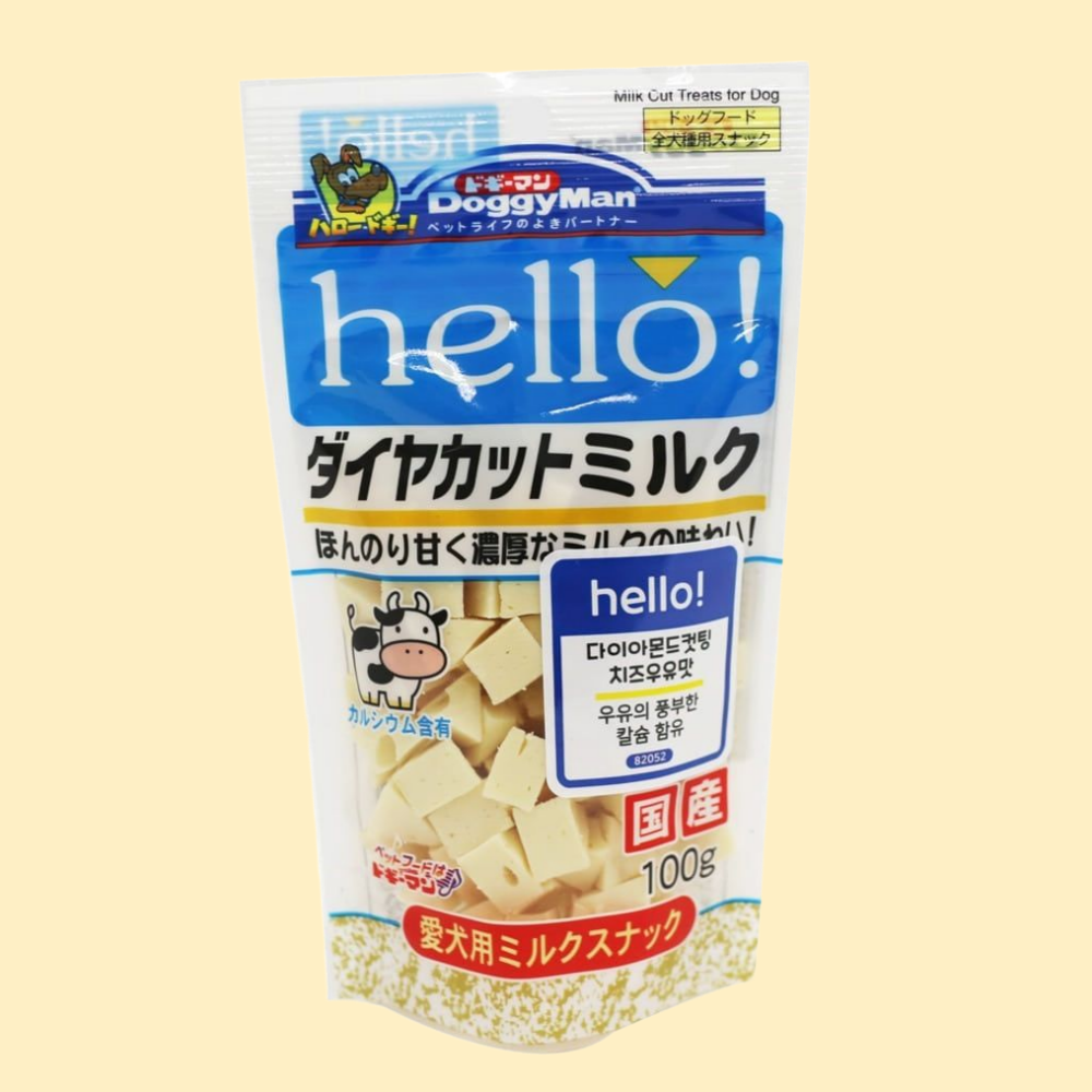 도기맨 헬로 다이아몬드 컷팅 치즈 우유맛 100g