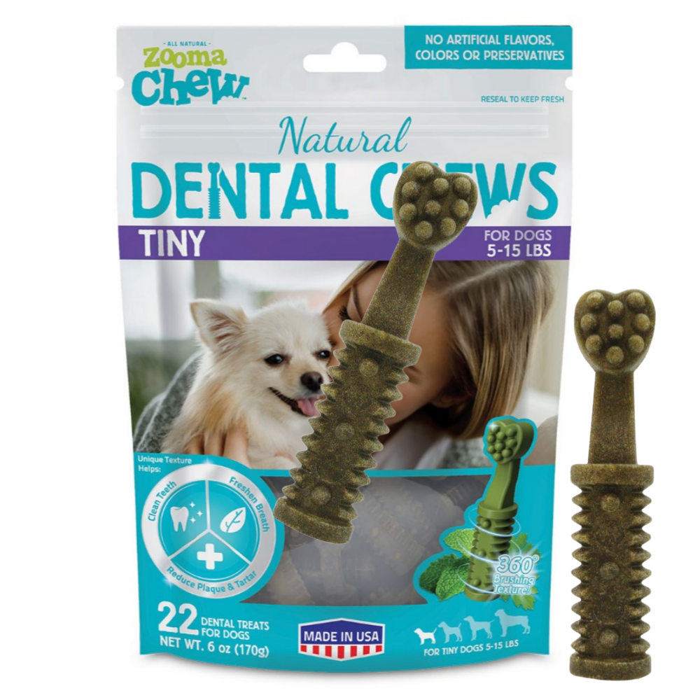 쥬마 덴탈츄 천연성분 치석제거 강아지 덴탈껌 타이니 22P 170g