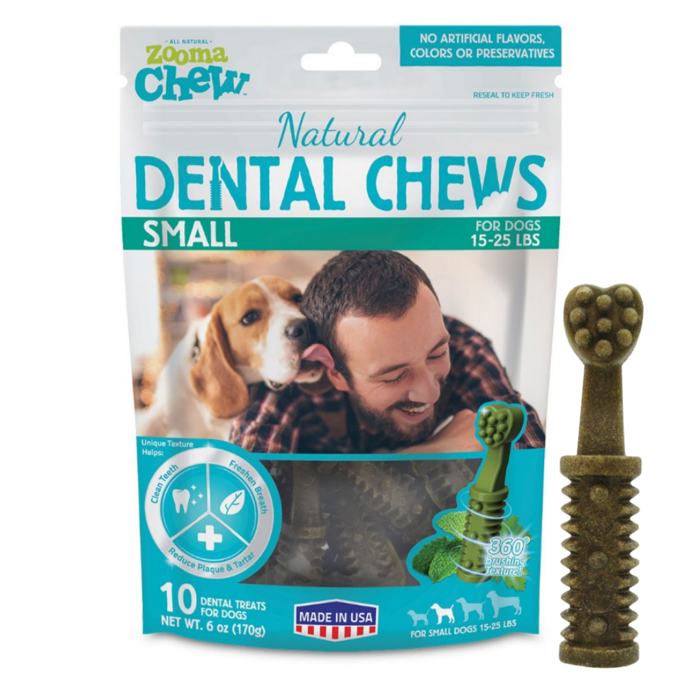 쥬마 덴탈츄 천연성분 치석제거 강아지 덴탈껌 스몰 10P 170g