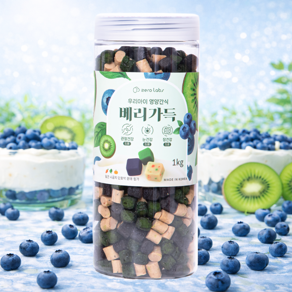 제로랩스 베리가득 기능성 영양간식 키위+블루베리+요거트 1kg