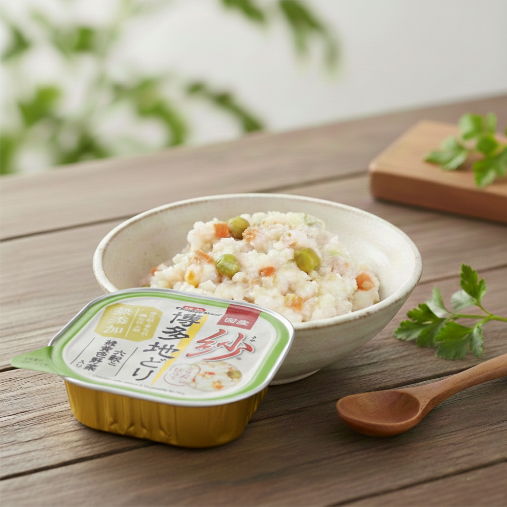 도기맨 사야 알갱이가 살아있는 6가지 곡물죽 닭가슴살&야채 100g