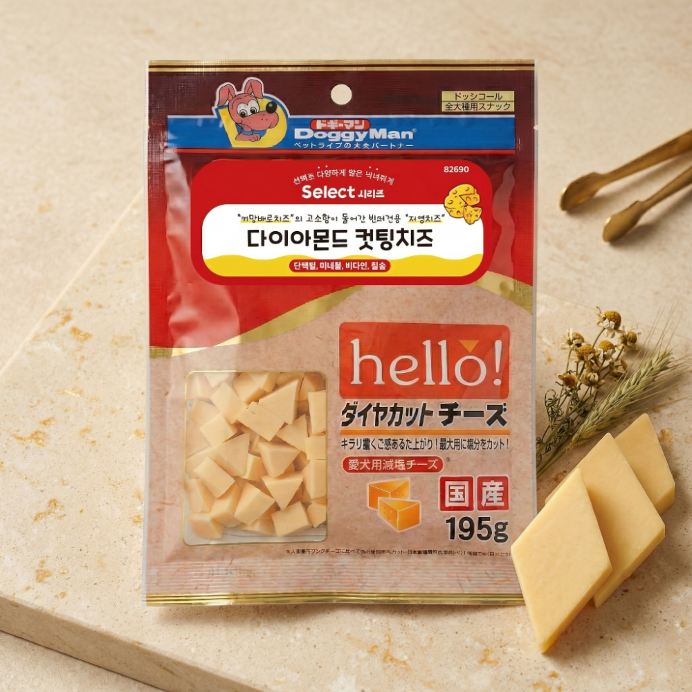 도기맨 헬로 다이아몬드 컷팅 치즈 195g